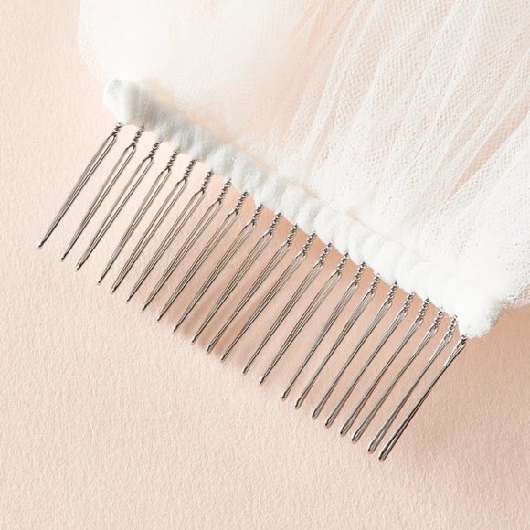 COPY - Cut Edge Bridal Veil 72 inches Dareth Colburn Designs - Picture 2 of 3